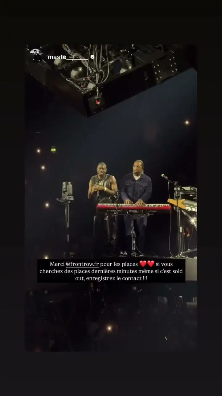 Vue de la place d'un client pendant un concert
